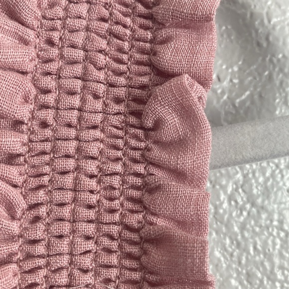 Lulus Sassy Sweetie Mauve Smocked Ruffled Peplum Tank Top Size X-Large - Picture 7 of 11